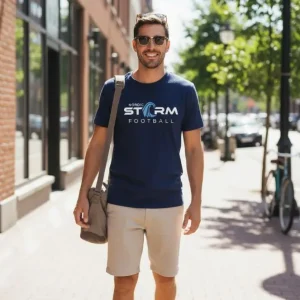 Nordic Storm - T-Shirt - Navy Blue - Full Storm logo